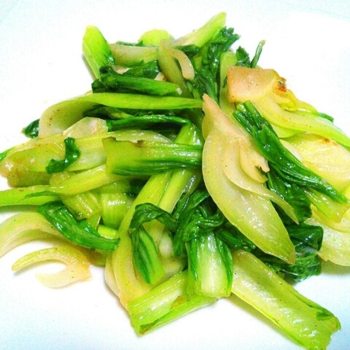 簡単シンプル チンゲン菜のにんにく炒め レシピ 作り方 By Kuuuma 楽天レシピ